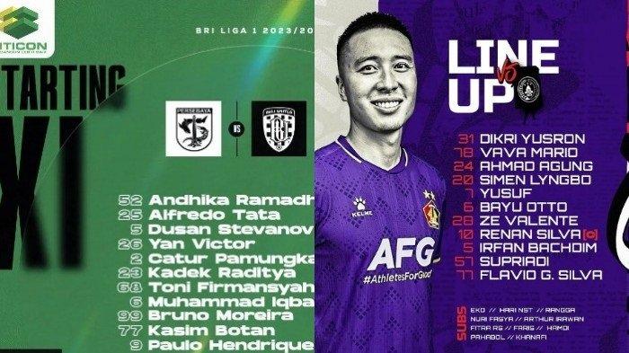 Susunan pemain dan prediksi skor Persebaya vs Persik