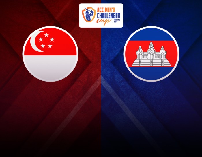 Hasil pertandingan dan klasemen Singapura vs Kamboja