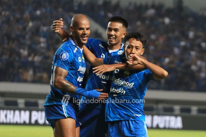 Hasil pertandingan Persib Bandung melawan Malut United dan statistik pemain