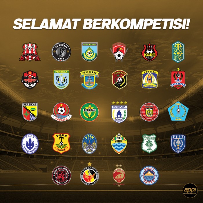 Klasemen lengkap Liga 2 Indonesia terbaru hari ini