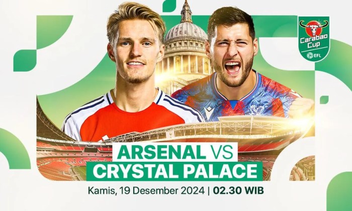 Arsenal vs Crystal Palace: siapa yang akan menang?